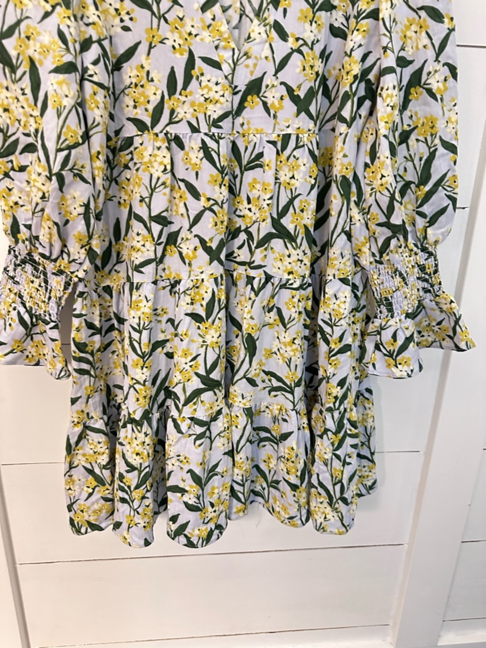 TUCKERNUCK POMANDER PLACE M Palmetto Garden kenzo smocked wrist midi dress boho - Picture 4 of 15